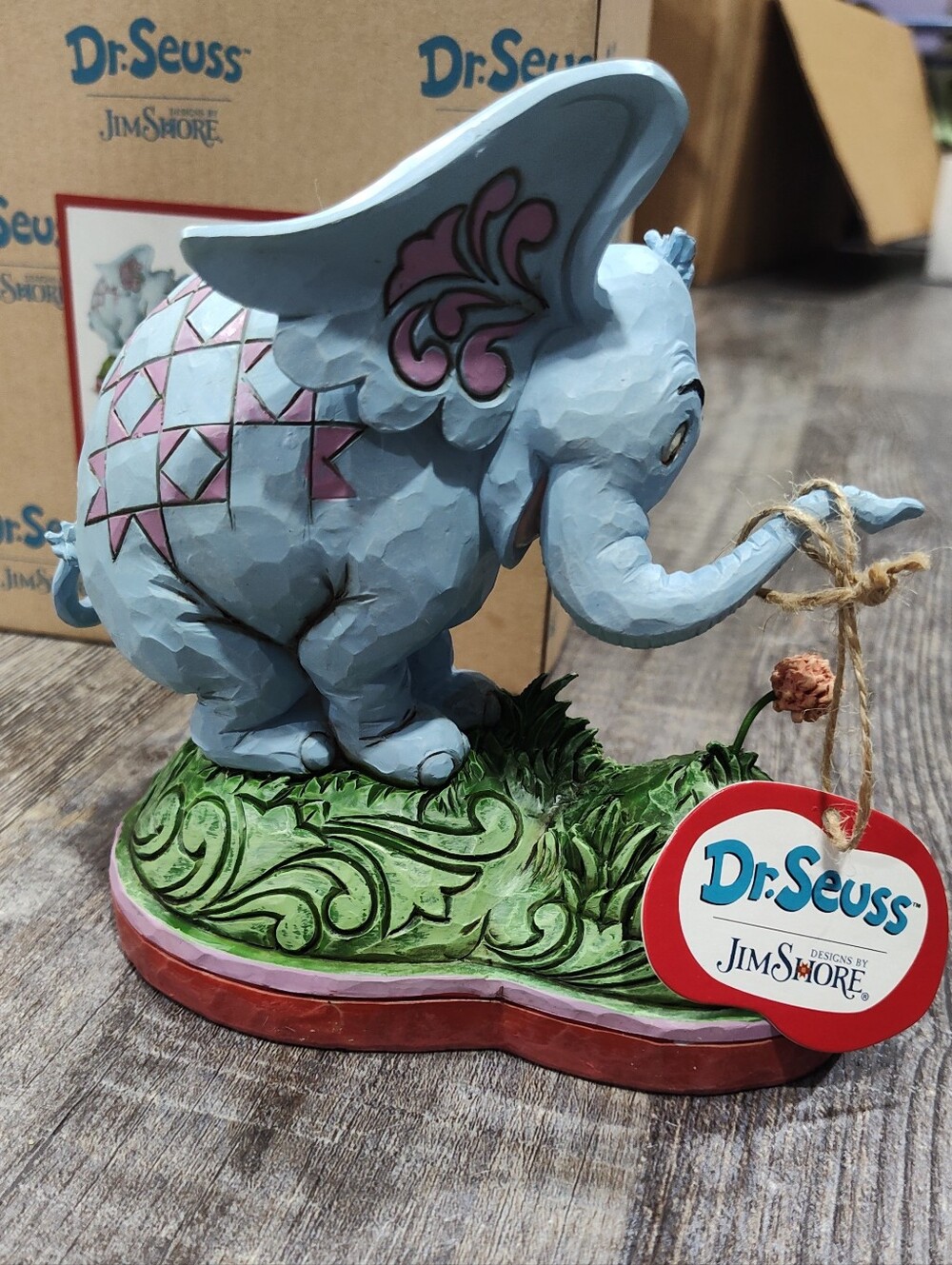 Dr Seuss, Jim Shore, Horton With A Flower, Horton Hears A Who, Figurine, 2018